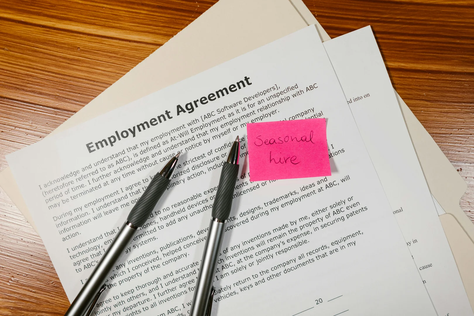 What are the ways in which a contract of employment can be terminated?